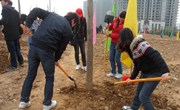 我院学生积极参加洛阳市义务植树活动