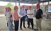 校长陈红卫到园林景观工程赛训中心建设工地考察调研