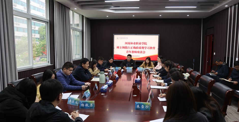 我校召开树立和践行正确政绩观学习教育青年教师座谈会