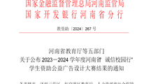 我校作品在2023-2024河南省“诚信校园行” 学生资助公益广告设计大赛中获奖